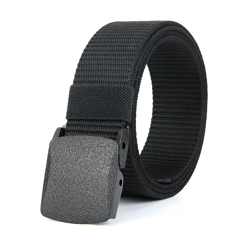 Cinturón táctico de nailon con hebilla automática para caza