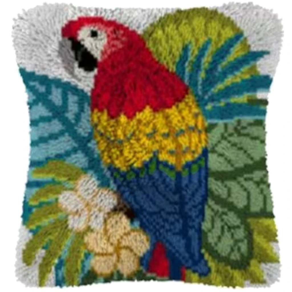 Almohada bordada como decoración