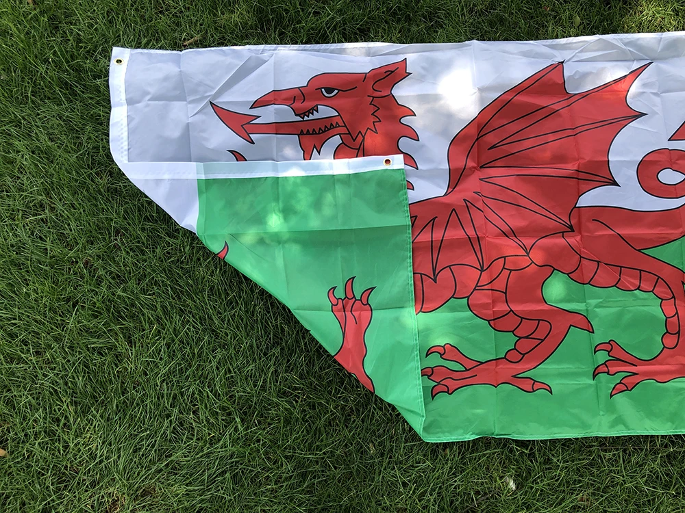 Bandera de Gales dragón rojo – 90×150 cm poliéster - imagen 3