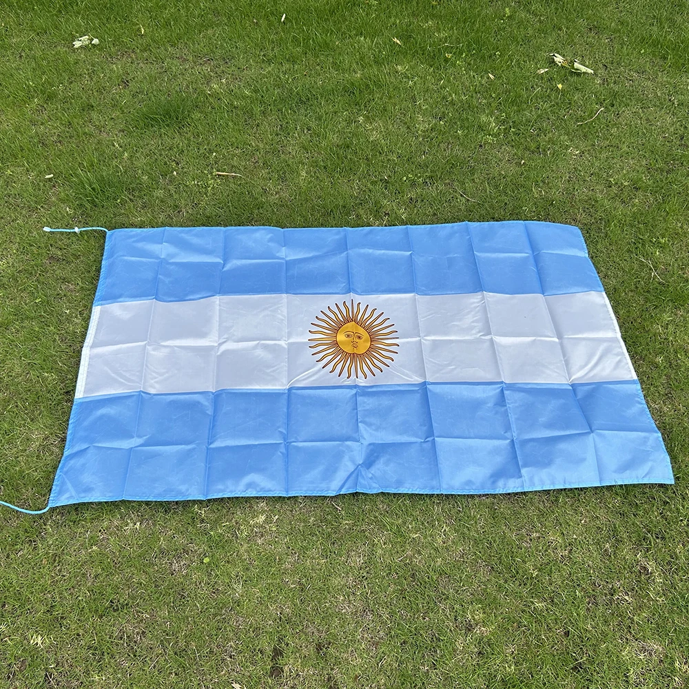 Bandera de Argentina tipo chal en poliéster resistente para exterior - imagen 2