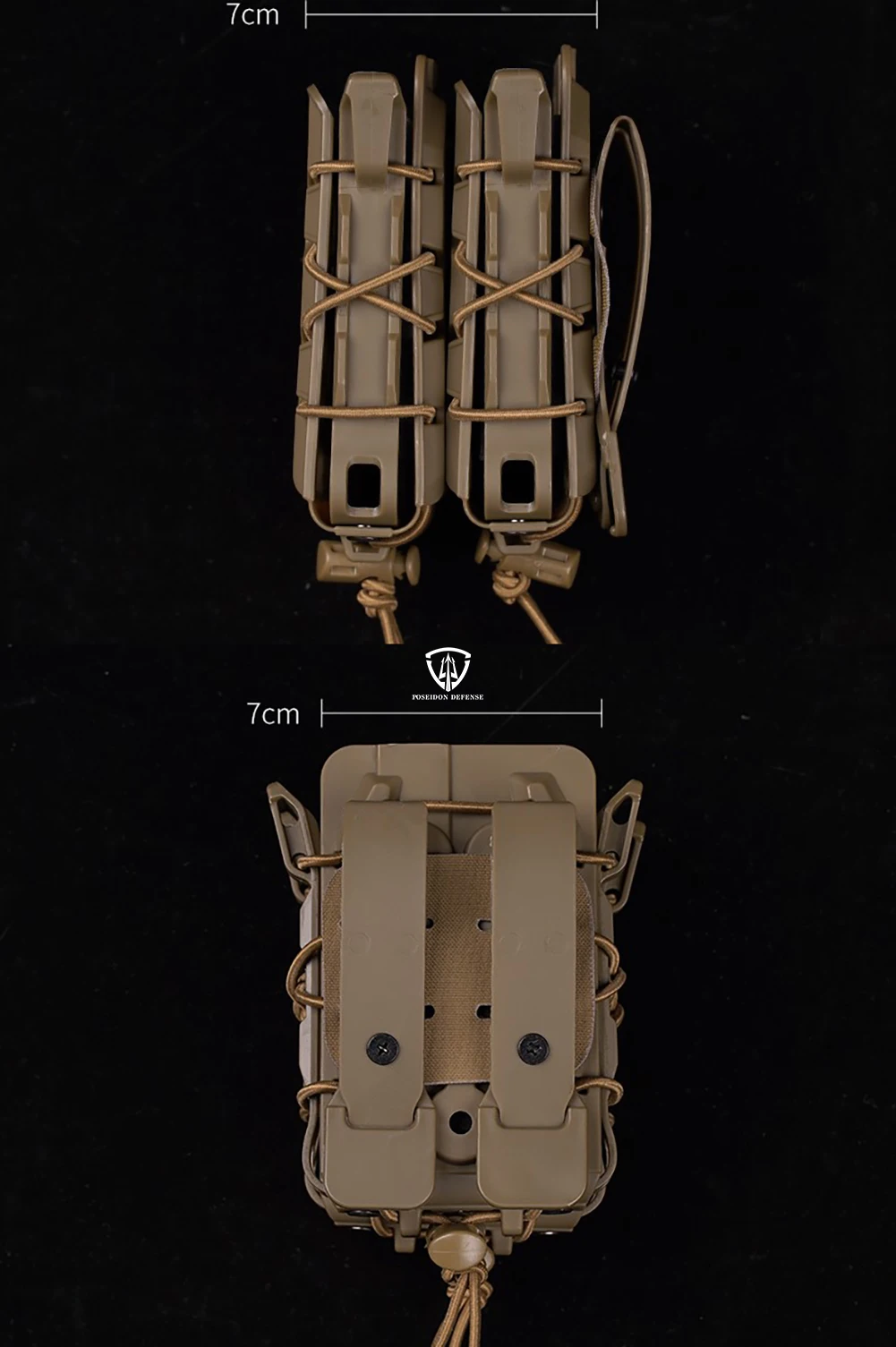 Portacargador doble para configuración táctica