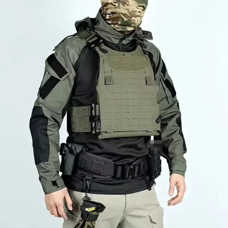 Camisa táctica con capucha camuflaje cremallera frontal para airsoft - imagen 4