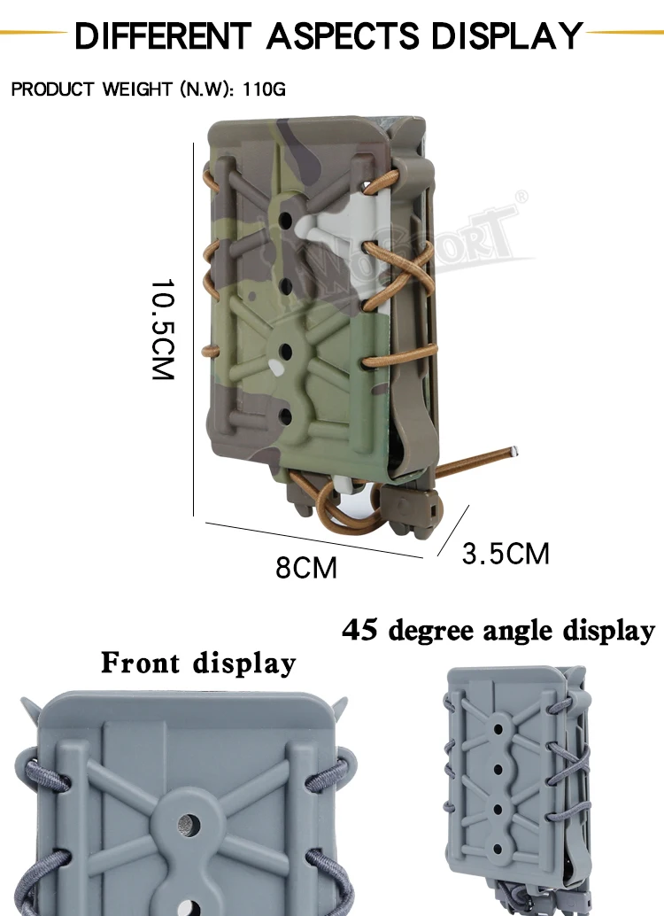 Bolsa Molle attached a cinturón táctico