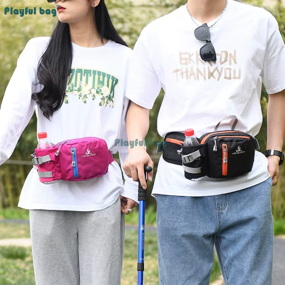 Riñonera de hidratación ligera con botella y funda móvil, unisex - imagen 4