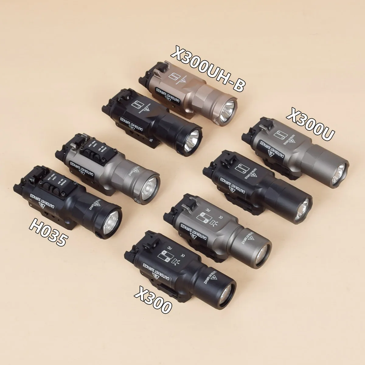 SureFire linterna táctica LED para rail Picatinny, pistola Glock - imagen 4