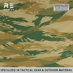 Tela táctica camuflaje lagarto griego Spandura elástica e impermeable