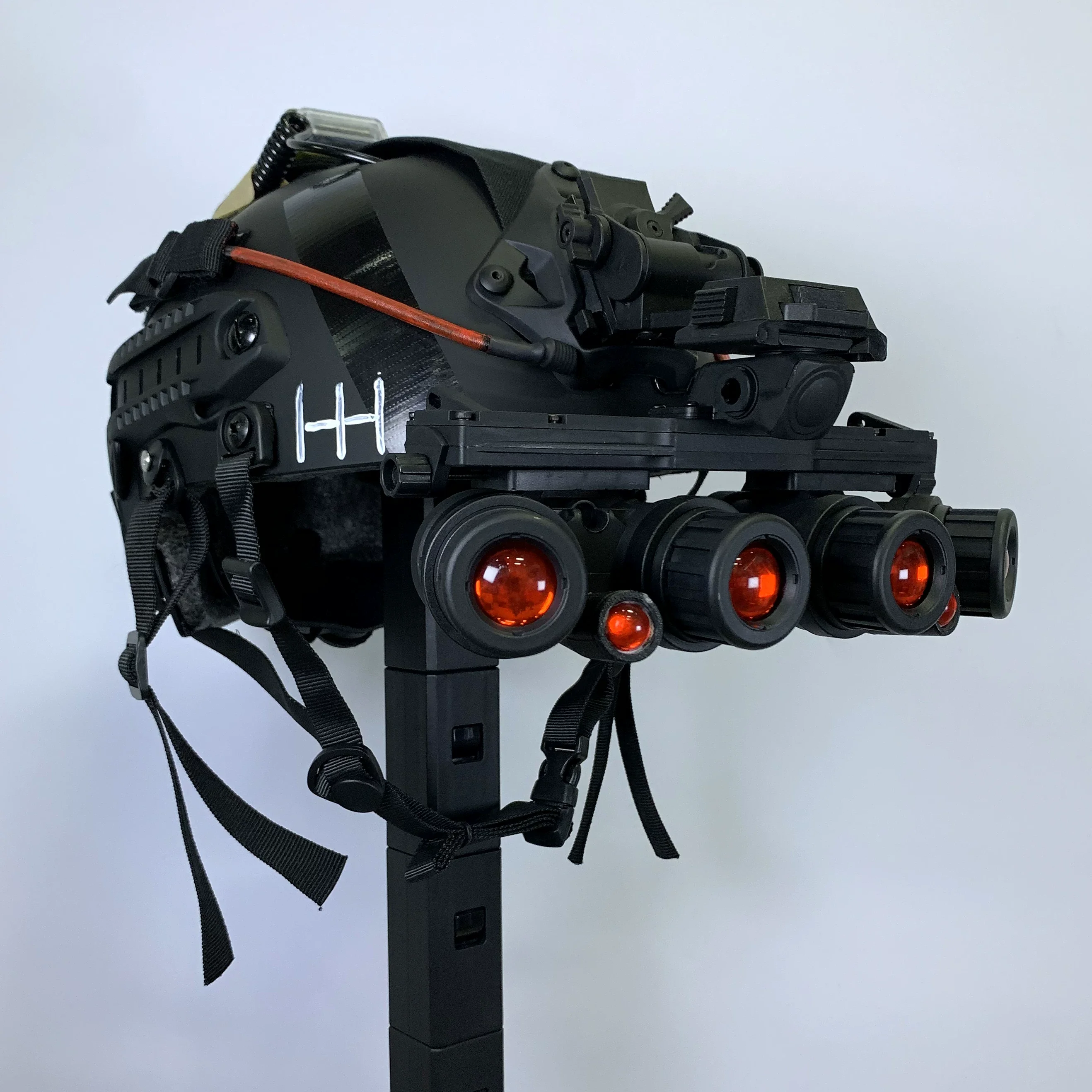 Casco táctico NVG con gafas visión nocturna simulación Airsoft - imagen 2