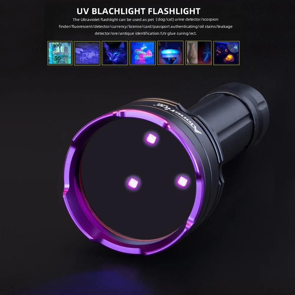 Linterna UV 30W 365nm/395nm – Detección escorpiones y manchas - imagen 5