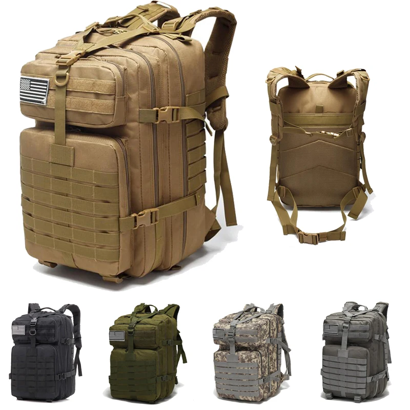 Mochila táctica de gran capacidad para senderismo y camping - imagen 2