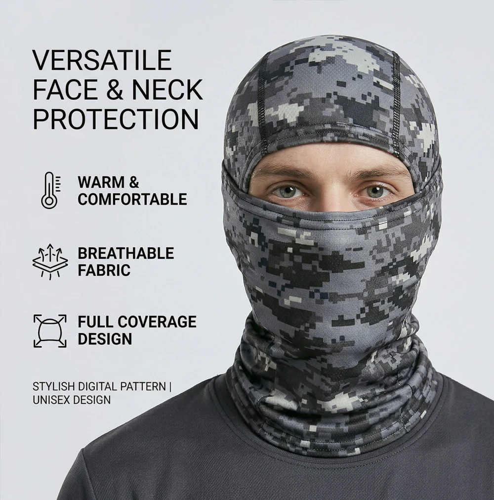 Balaclava facial completa para ciclismo, senderismo y deportes al aire libre