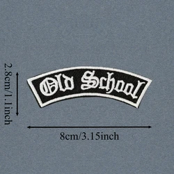 Parche bordado Old School para chaleco táctico