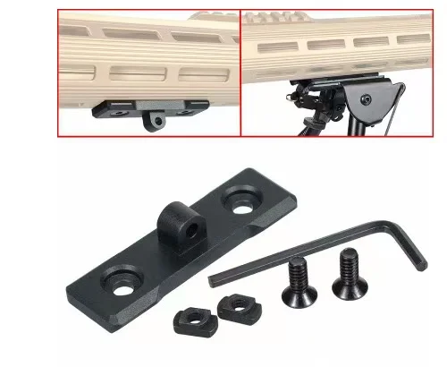 MXOK Adaptador guardamanos Keymod para bípode AR-15 riel Picatinny - imagen 4