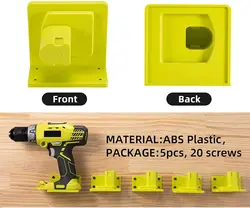 Ryobi Soporte mural para baterías de litio, estante taladros