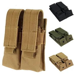 Bolsa MOLLE doble porta-cargadores, soporte Mag y funda linterna