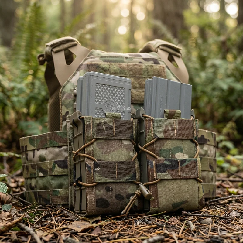 Portacargadores tácticos MOLLE individual y doble para M4/M16 - imagen 2