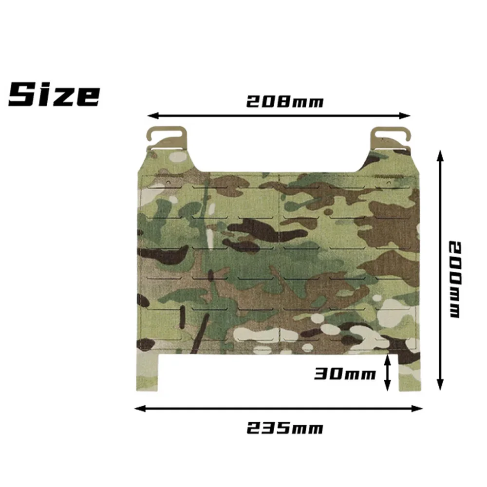Panel MOLLE táctico con solapa frontal para chest rig y chaleco FCPC - imagen 2