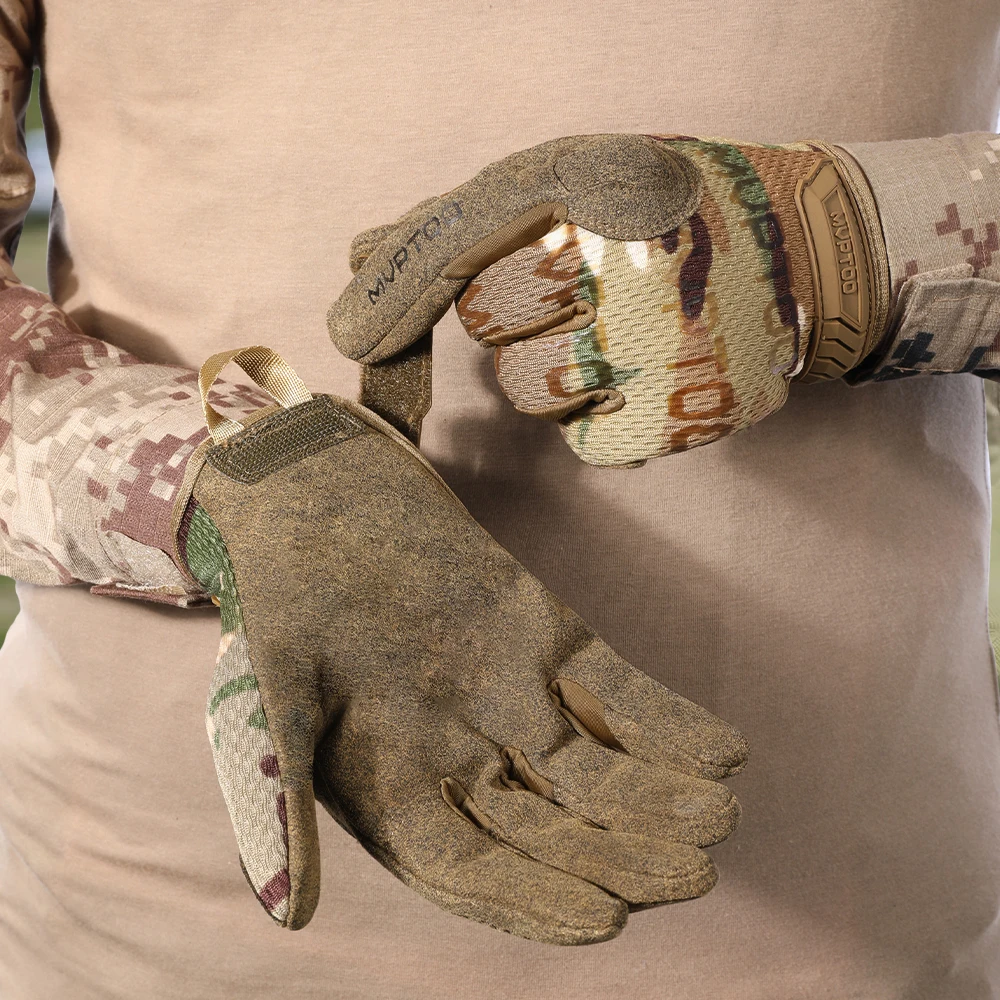 Guantes tácticos táctiles hombre transpirables Airsoft Paintball - imagen 4