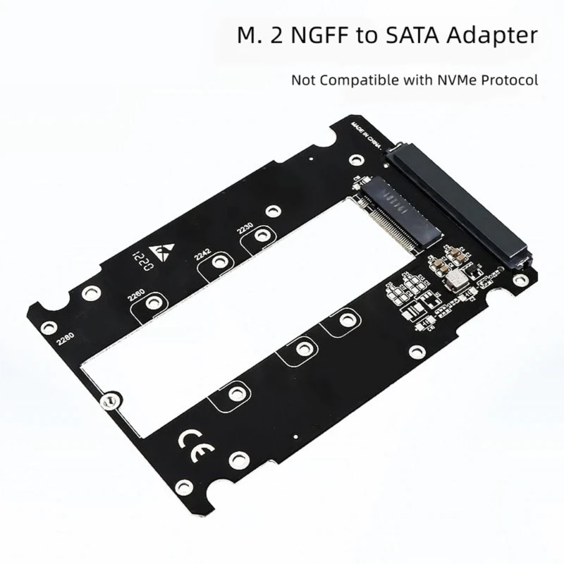 Placa adaptadora M.2 B a enlace estándar de 6 Gbps