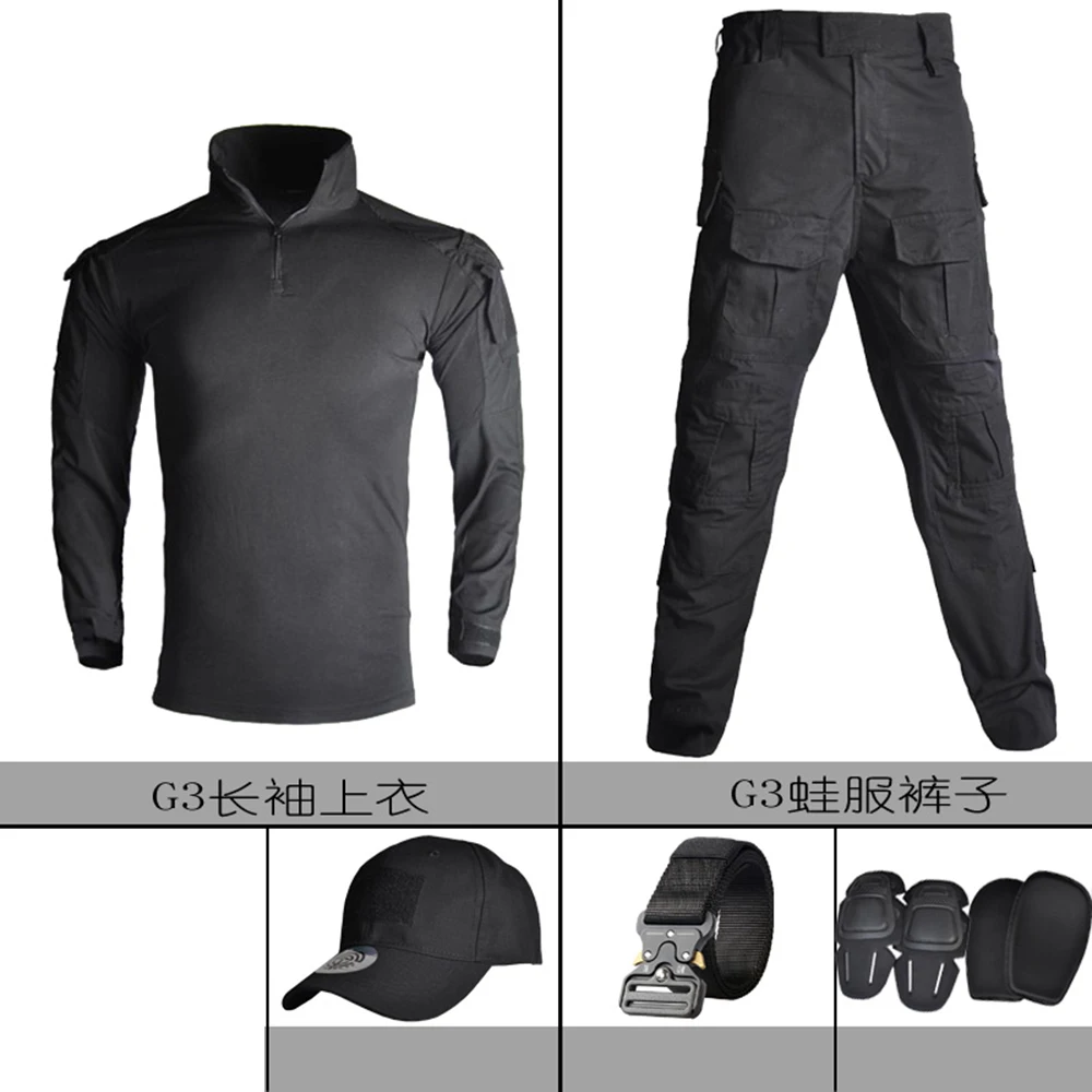 Rana G3 traje táctico manga larga anti-viento con bolsillos y gorro - imagen 4