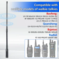 ABBREE AR-166 Antena Walkie Talkie Cuello Cisne SMA-Hembra UHF VHF