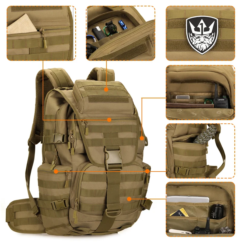 Bolsa de paquete táctica MOLLE ripstop 30L - imagen 3