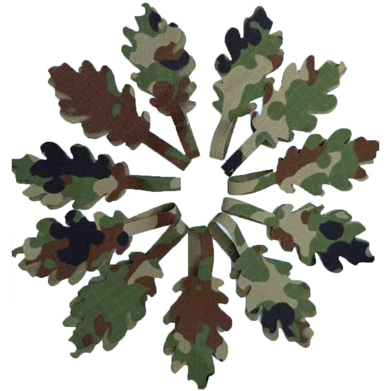 Tiras de camuflaje ghillie ATFG EMR DNC para mochila y casco - imagen 3
