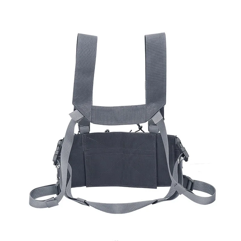 Chaleco táctico camuflaje para caza MOLLE con correa de hombro - imagen 3