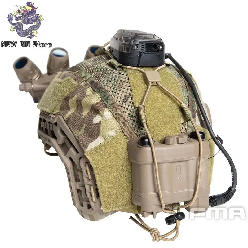 FMA funda táctica casco Caiman high cut bump cubierta tela para caza - imagen 2