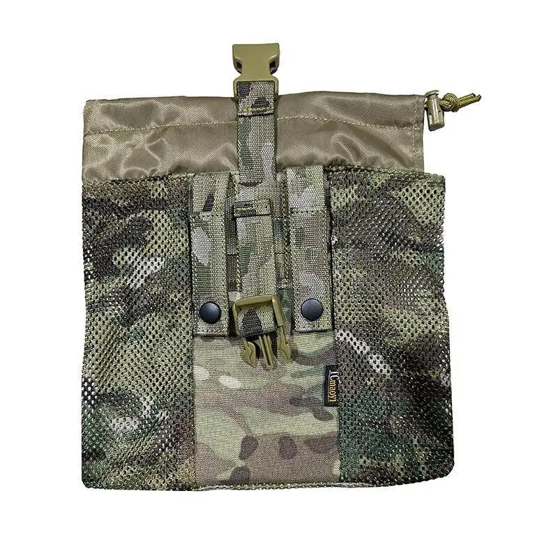 ATFG rusa Bolsa táctica MOLLE enrollable de malla plegable con cordón - imagen 2