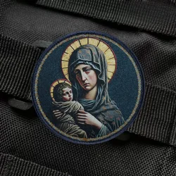 Parche táctico Virgen de Dios hook y loop – Escudo MOLLE
