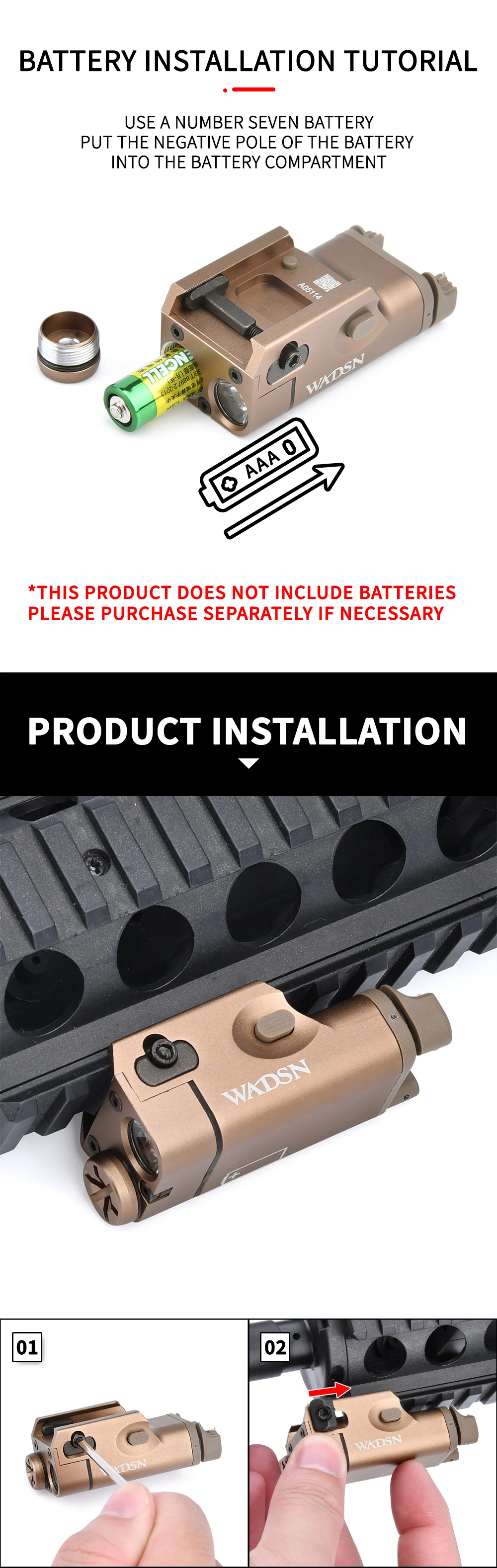 Accesorio con enfoque táctico para airsoft