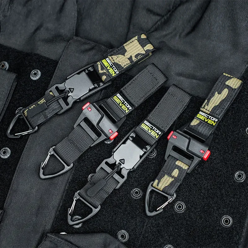 Hebilla rápida triangular táctica con gancho – Hebilla EDC de desmontaje rápido - imagen 2