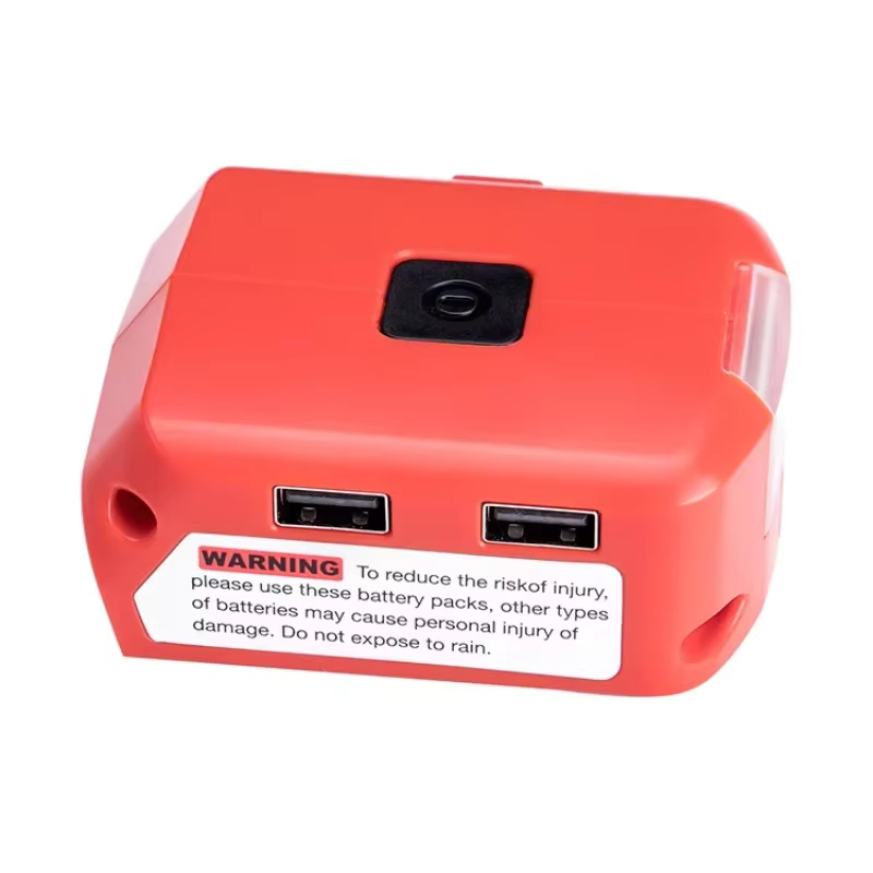 Puertos USB duales y salida CC 12V