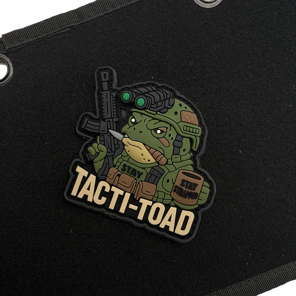Parche táctico PVC sapo – Emblema moral con velcro - imagen 3