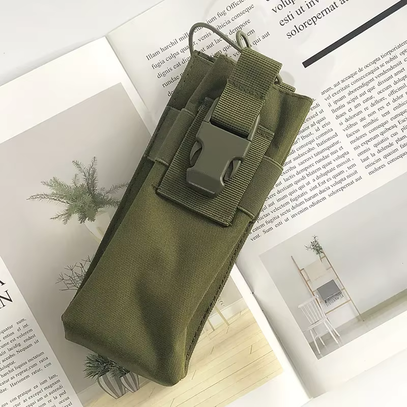 Bolsa MOLLE para radio con soporte botella de agua, camping - imagen 3