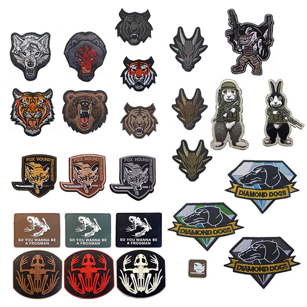 Parche bordado animal para chaquetas y mochilas tácticas militar - imagen 5