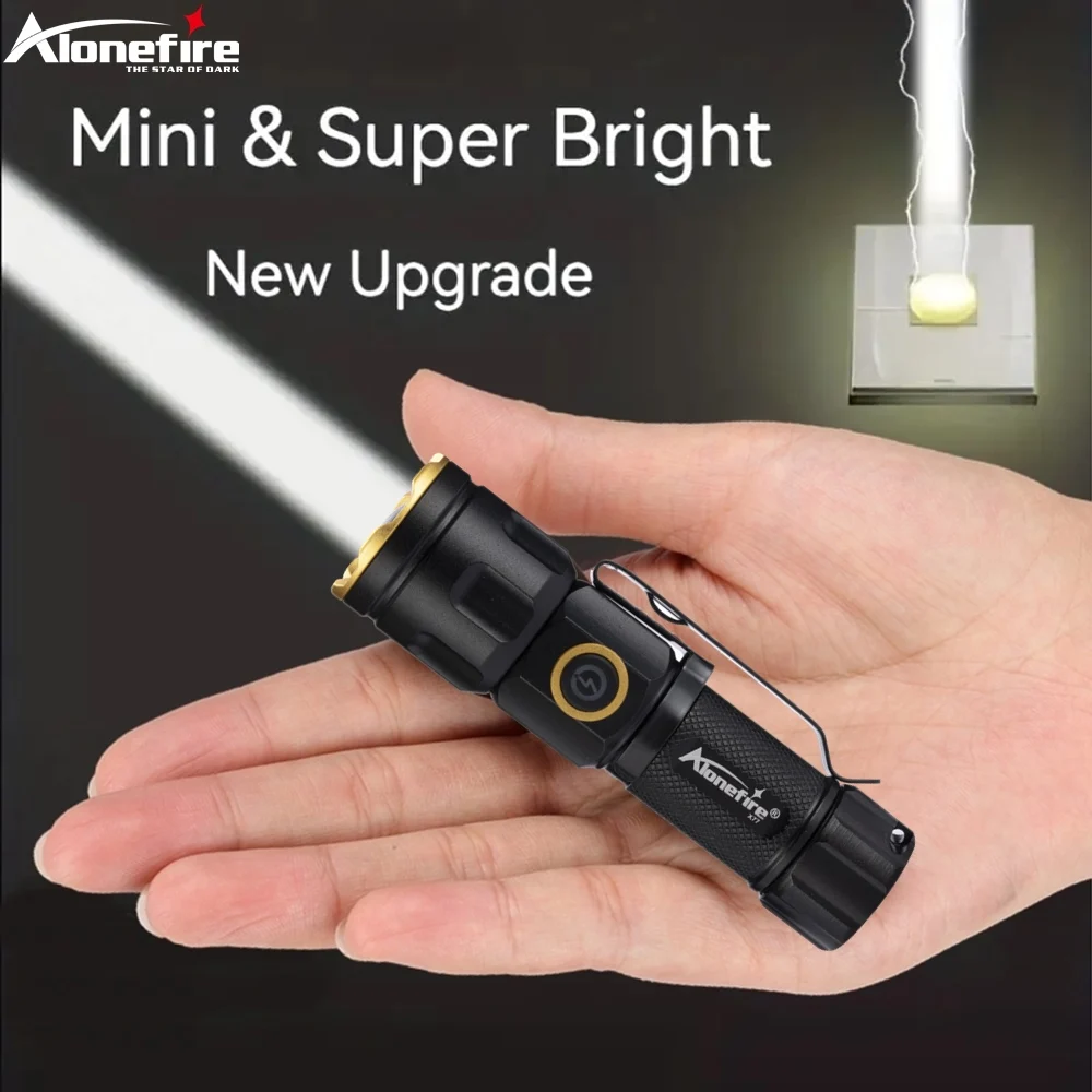 Linterna LED táctica recargable con base magnética