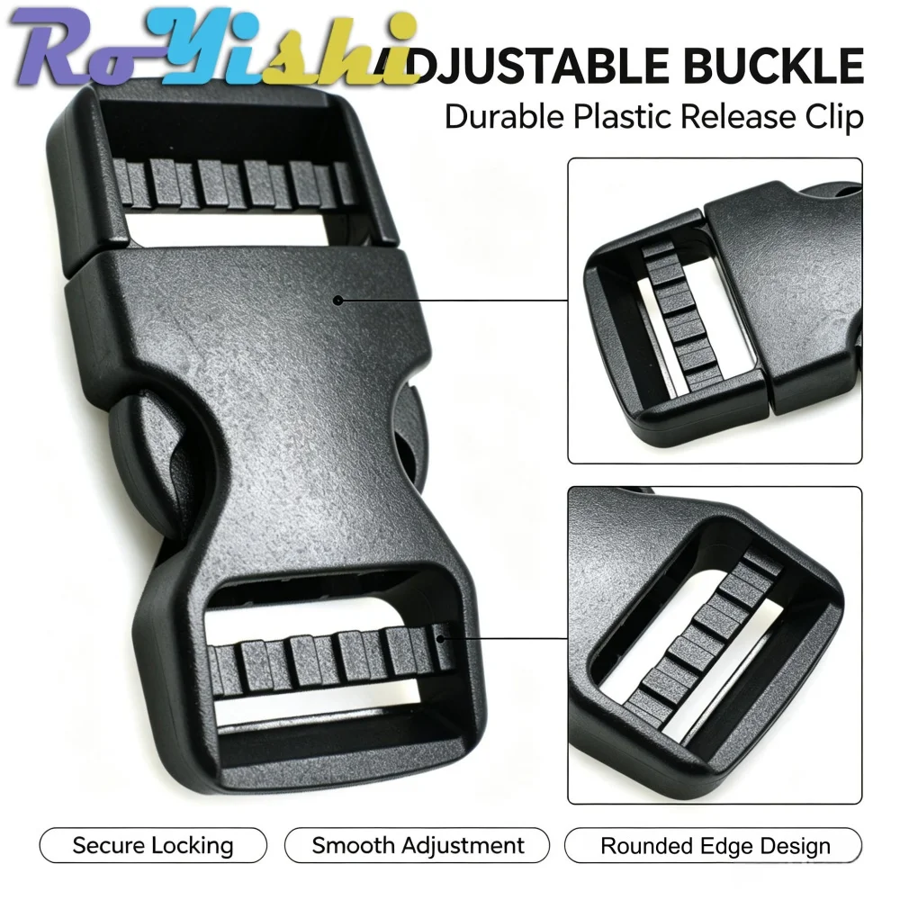Clip liberación lateral 25mm táctico MOLLE – Acople clip rápido universal para correas