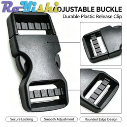 Clip liberación lateral 25mm táctico MOLLE – Acople clip rápido universal para correas