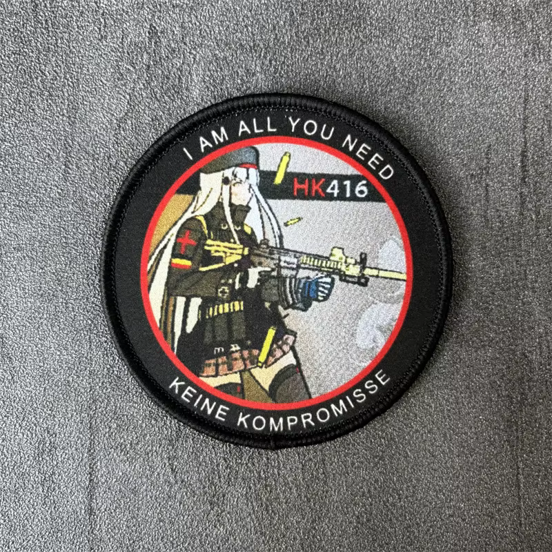 Parche táctico anime con insignia moral velcro para mochila y ropa - imagen 3