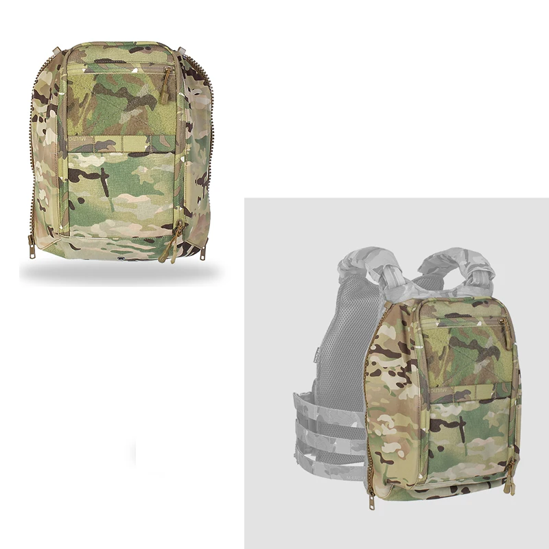 Bolsa táctica con panel trasero y cremallera para outdoor