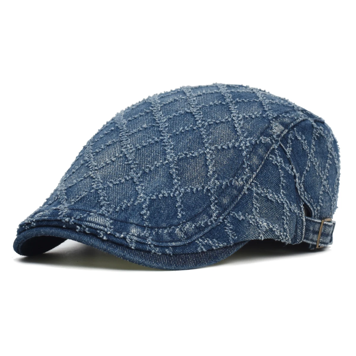 Gorra vaquera estilo boina celosía lavada desgastada con visera