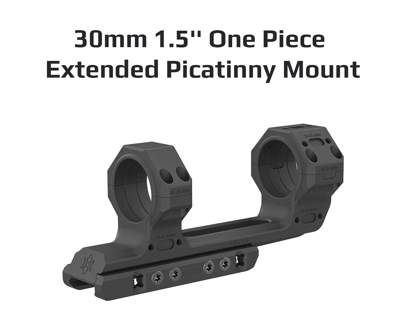 Soporte Vector 30mm X-Mod QD montado sobre carril Picatinny