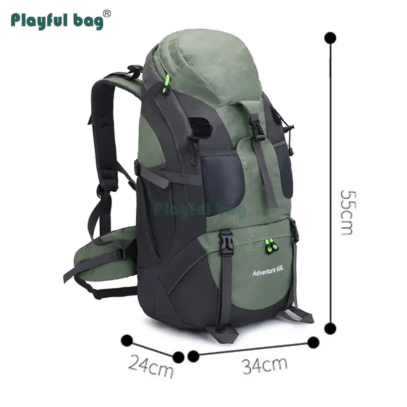 Mochila táctica impermeable gran capacidad para montaña y senderismo