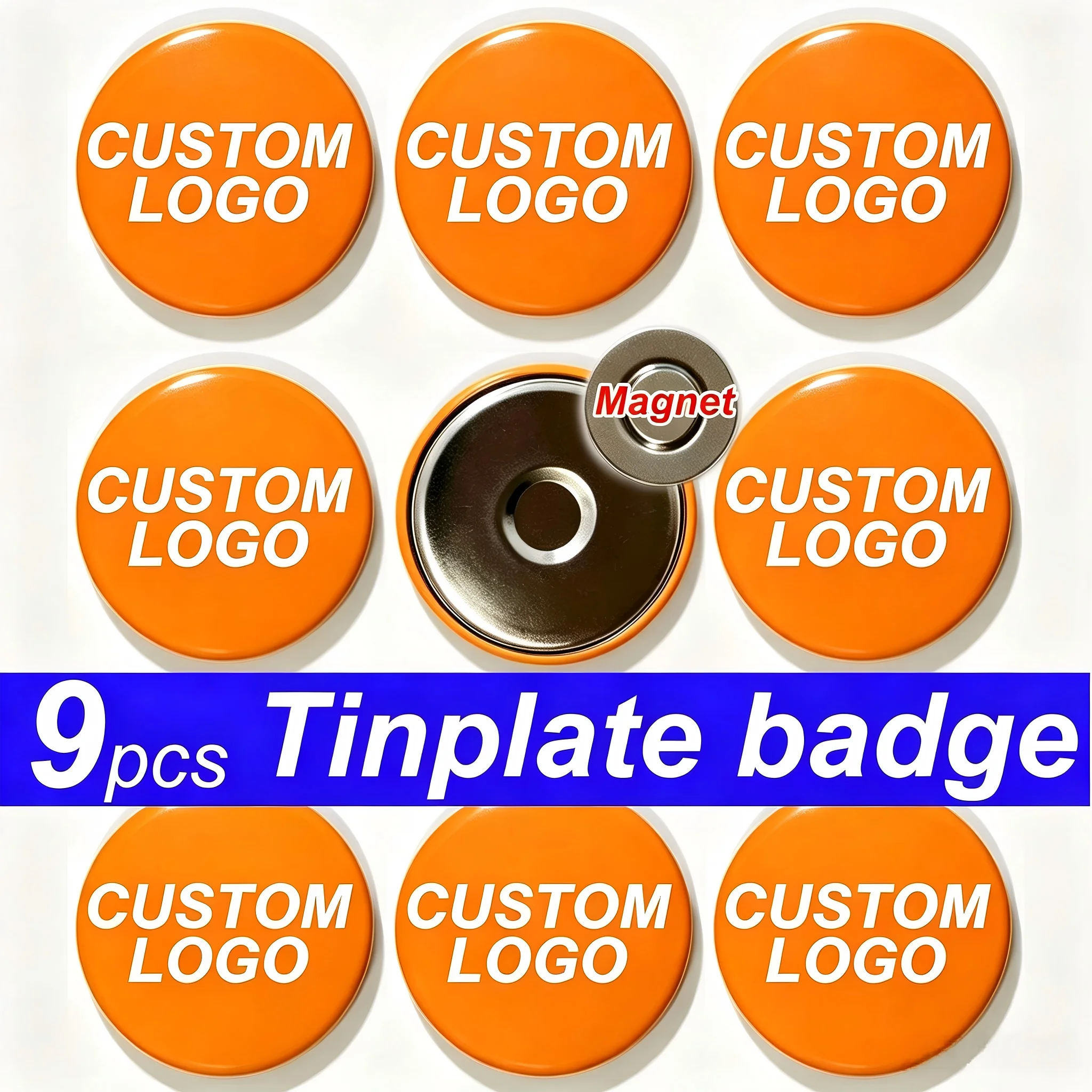 Imán metálico personalizado para nevera con foto o logotipo - imagen 5