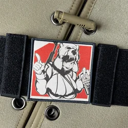 Parche táctico militar para niña con moral, velcro para mochila