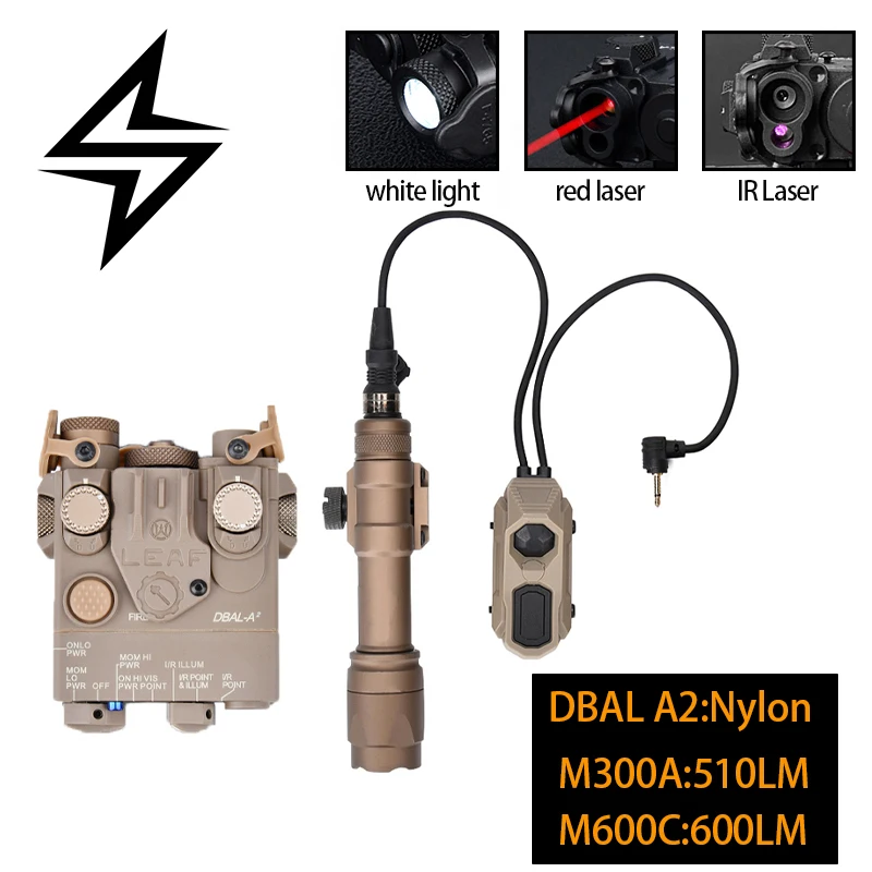 WADSN DBAL A2 Láser IR táctico con mira Red Dot y estroboscópica - imagen 3