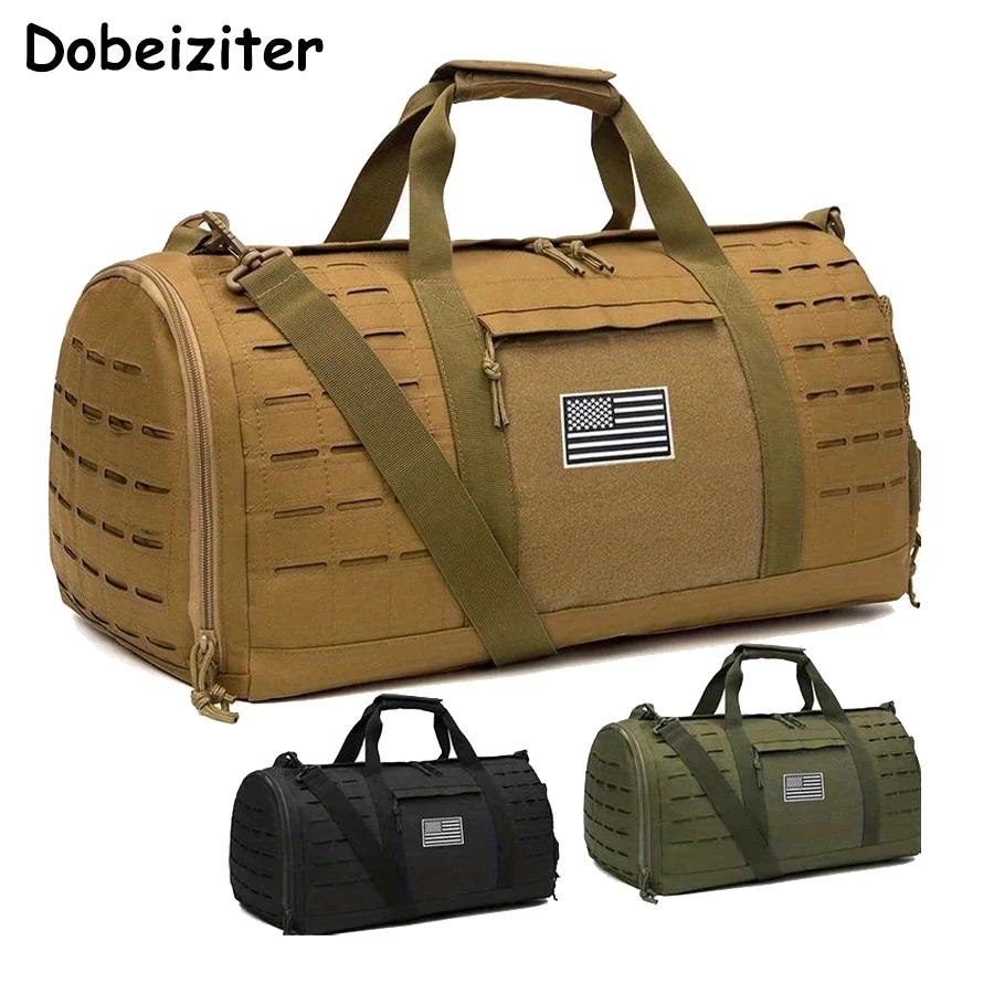 Bolsa de gym 40L estilo lona táctica