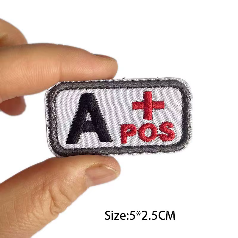 ABO POS Parche bordado velcro insignia medicina roja - imagen 5