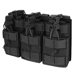 Bolsa Molle triple para cargadores M4 M14 M16 con cierre magnético